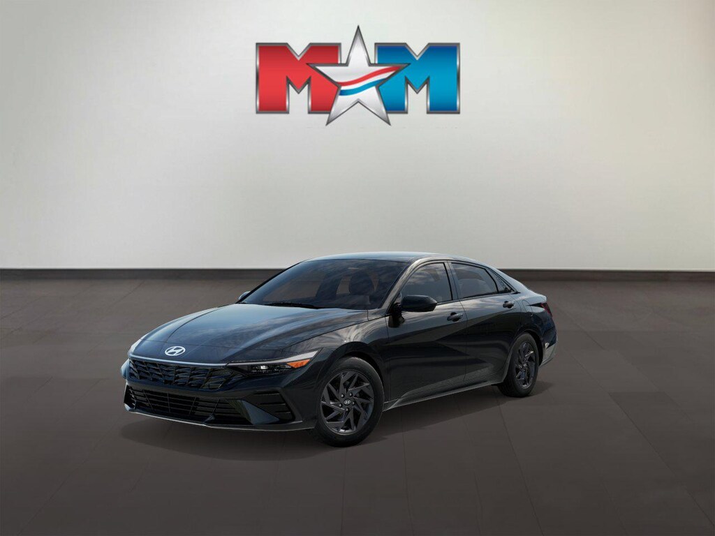 New 2026 Hyundai Elantra Hybrid Blue Sedan