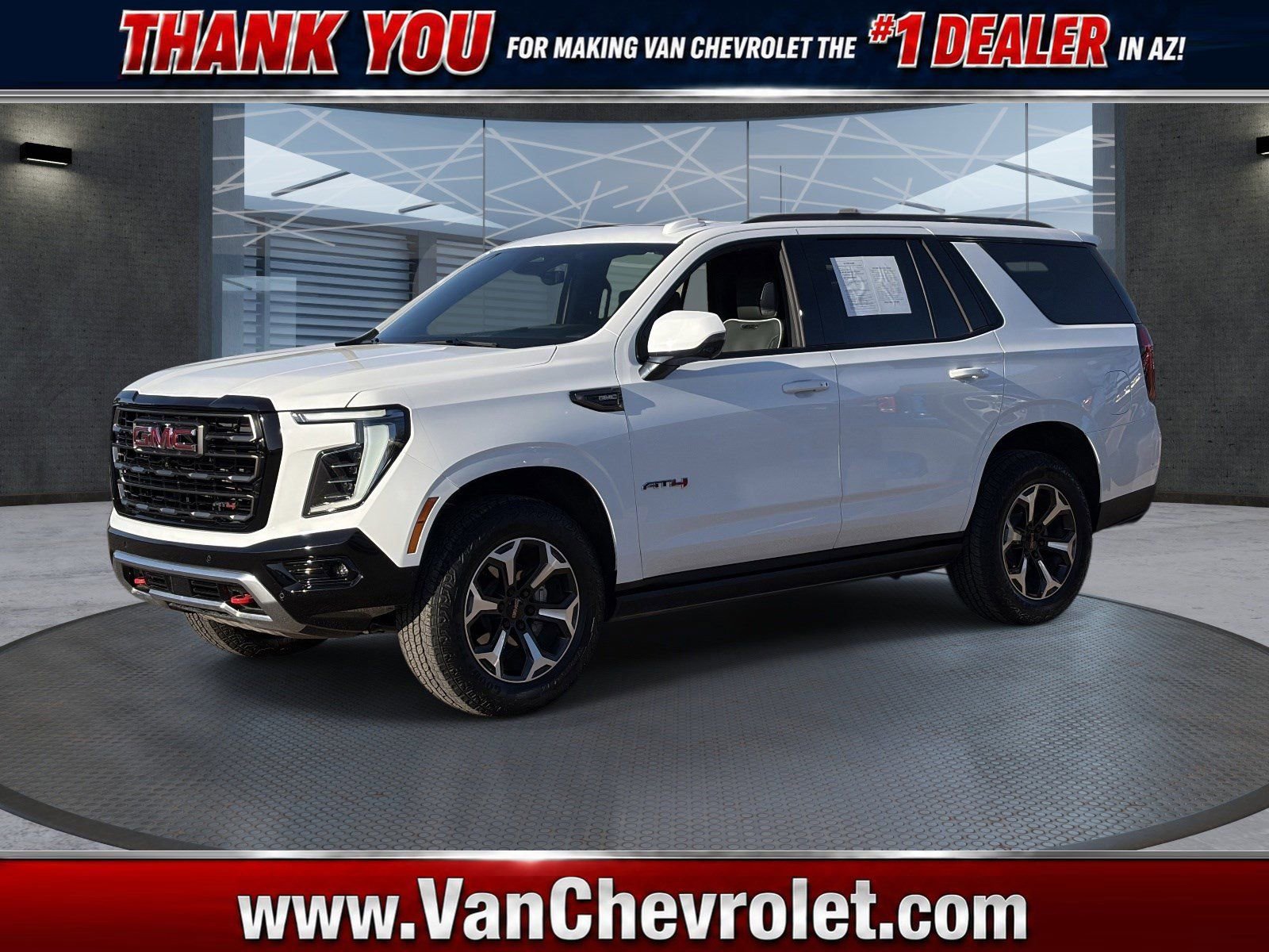 Summit White 2025 GMC Yukon AT4 Ultimate 4WD SUV / Crossover Four-Wheel Drive Automatic