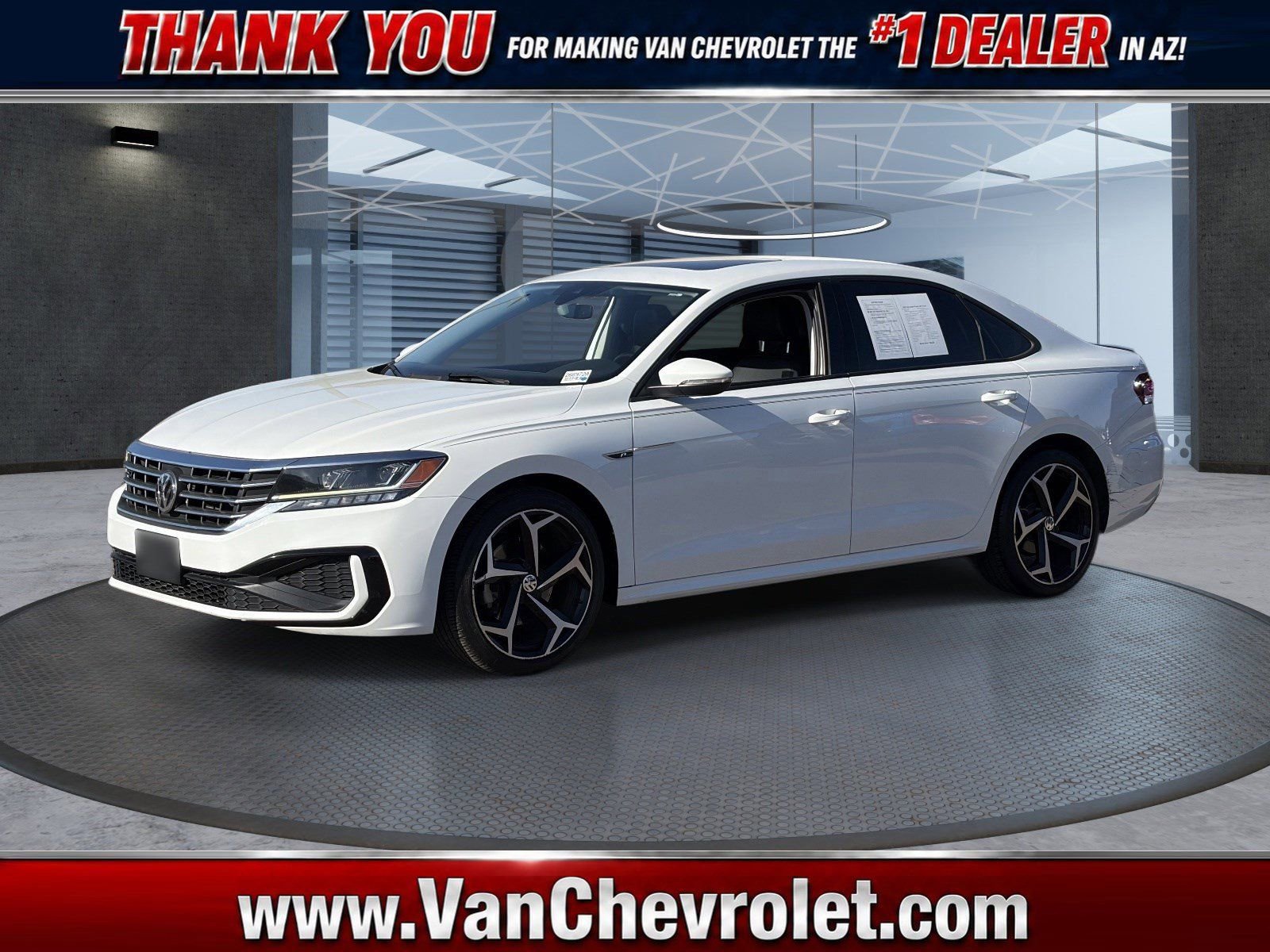 White 2020 Volkswagen Passat 2.0T R-Line FWD Sedan Front-Wheel Drive Automatic