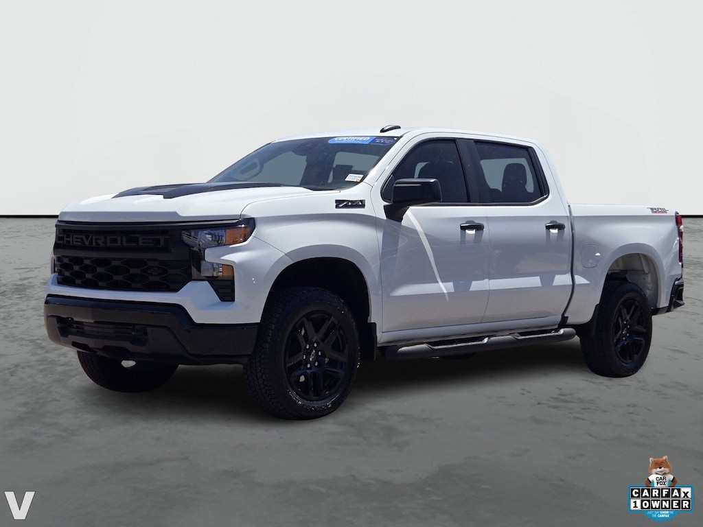 Certified 2024 Chevrolet Silverado 1500 Custom Trail Boss Truck Crew Cab