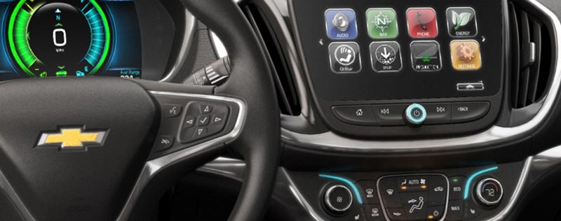 Chevrolet dashboard with touch screen