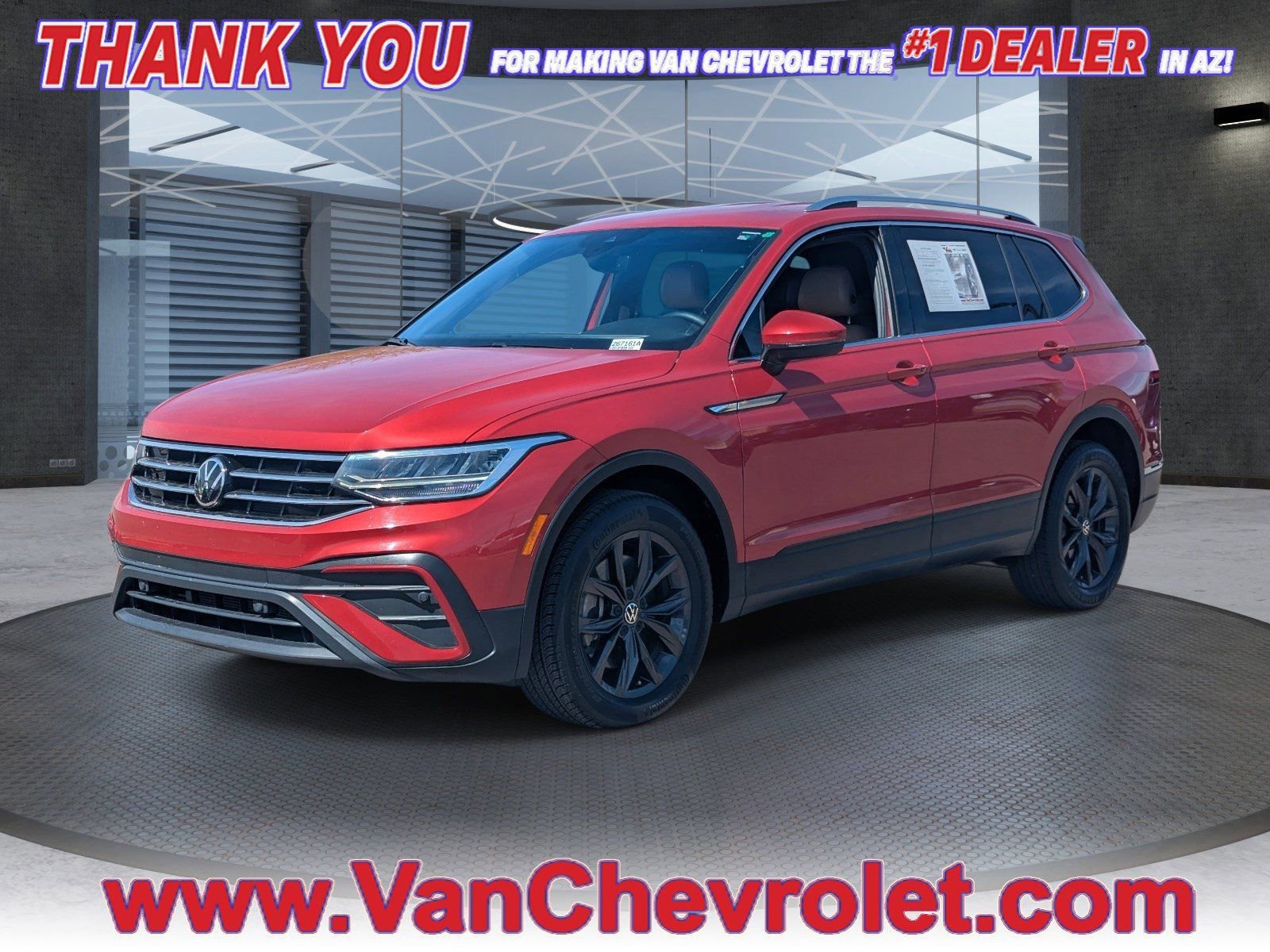 Red 2024 Volkswagen Tiguan SE FWD SUV / Crossover Front-Wheel Drive Automatic