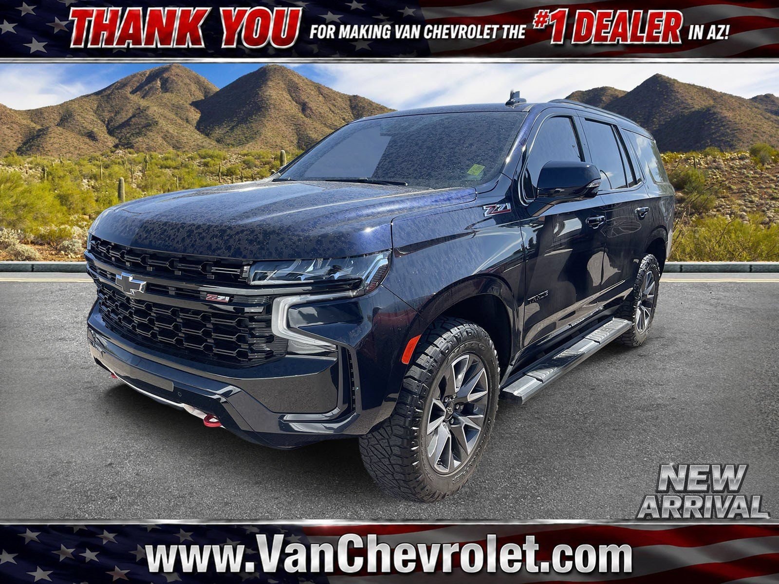 Midnight Blue Metallic 2023 Chevrolet Tahoe SUV / Crossover Four-Wheel Drive Automatic