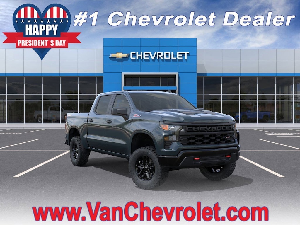 New 2026 Chevrolet Silverado 1500 Custom Trail Boss Truck Crew Cab