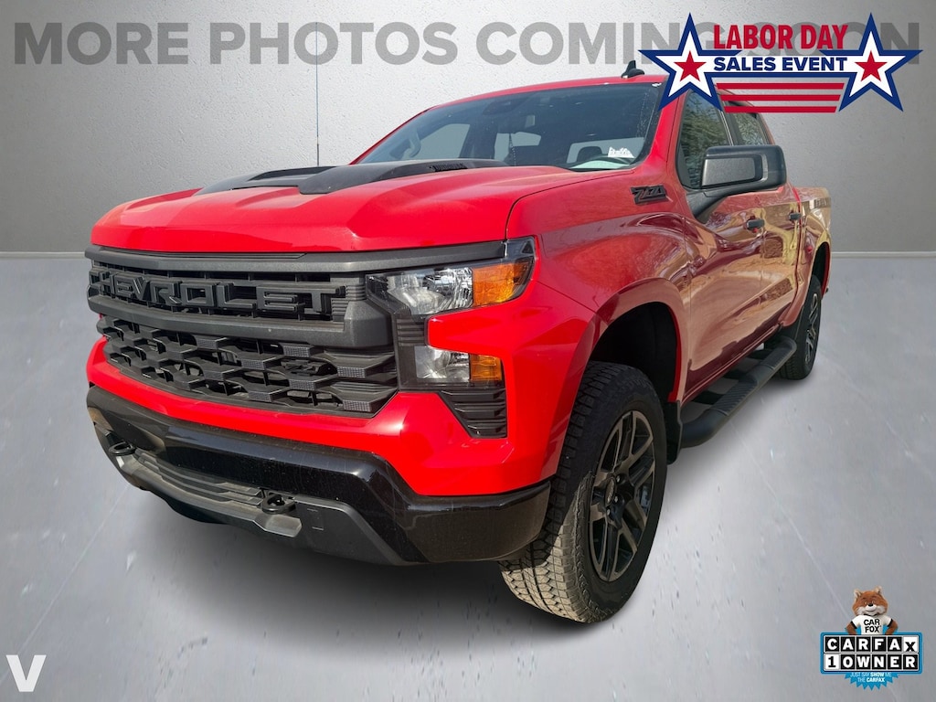 Certified 2025 Chevrolet Silverado 1500 Custom Trail Boss Truck Crew Cab