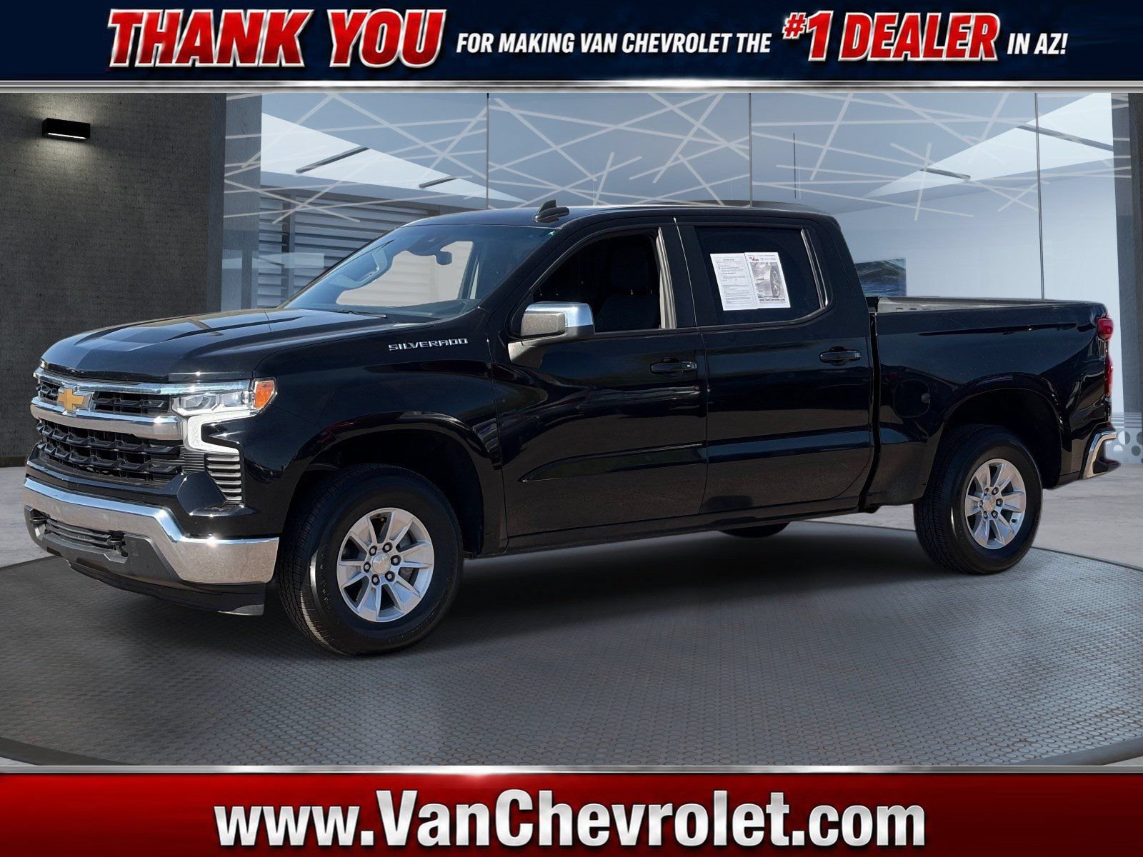 Black 2022 Chevrolet Silverado 1500 Pickup Truck Four-Wheel Drive Automatic