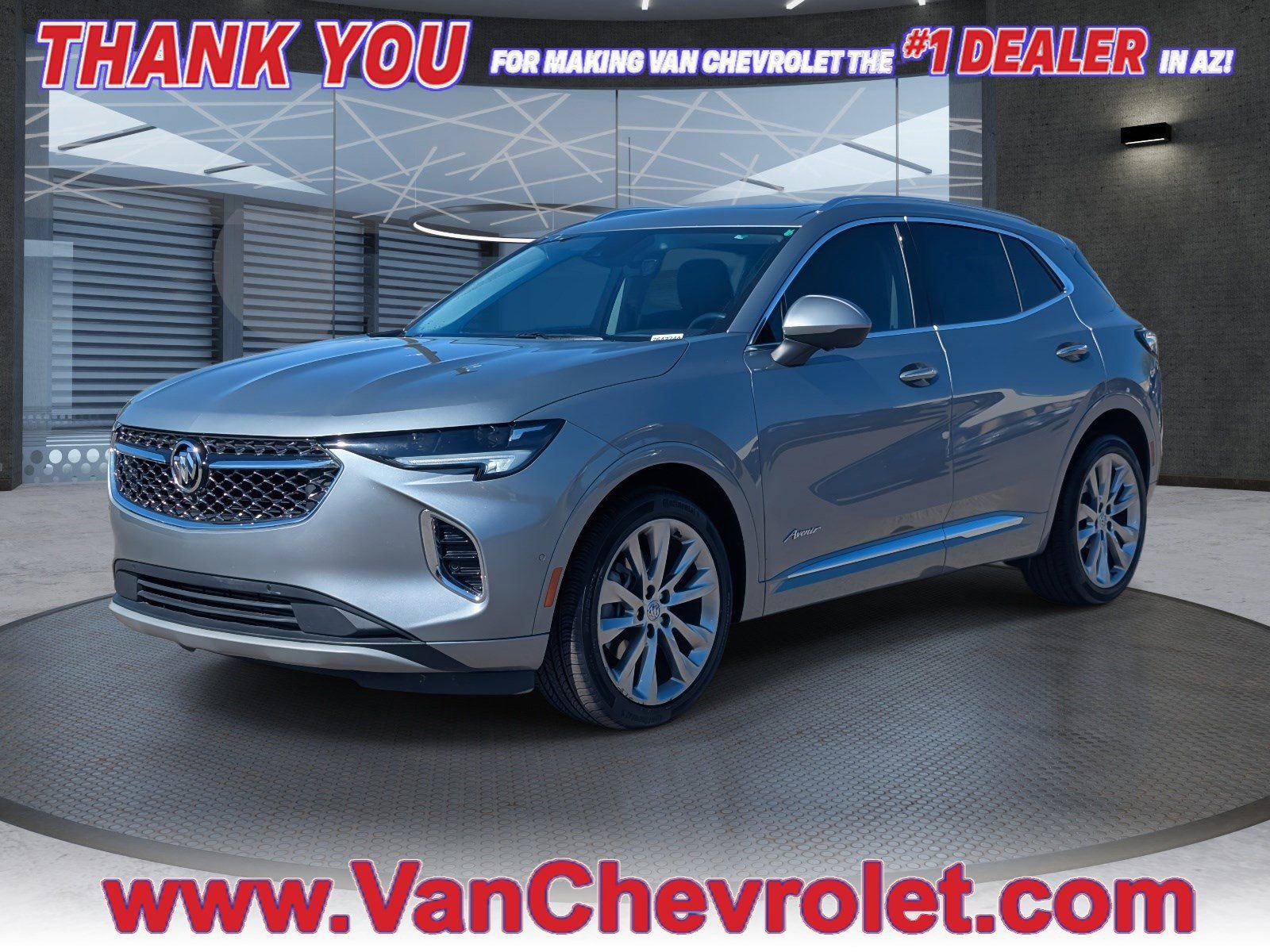 Moonstone Gray Metallic 2023 Buick Envision Avenir AWD SUV / Crossover All-Wheel Drive Automatic