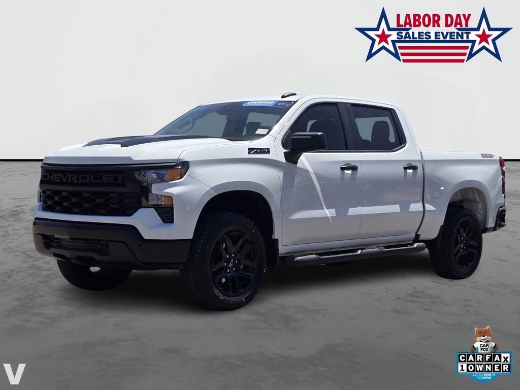 Certified 2024 Chevrolet Silverado 1500 Custom Trail Boss Truck Crew Cab