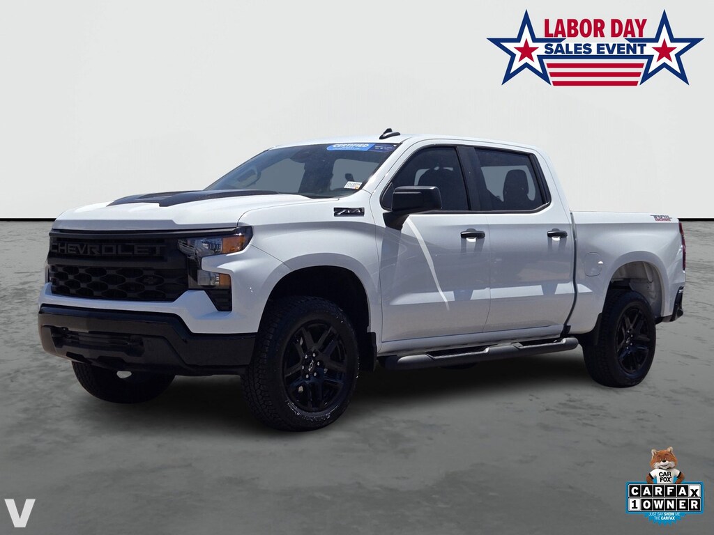 Certified 2024 Chevrolet Silverado 1500 Custom Trail Boss Truck Crew Cab