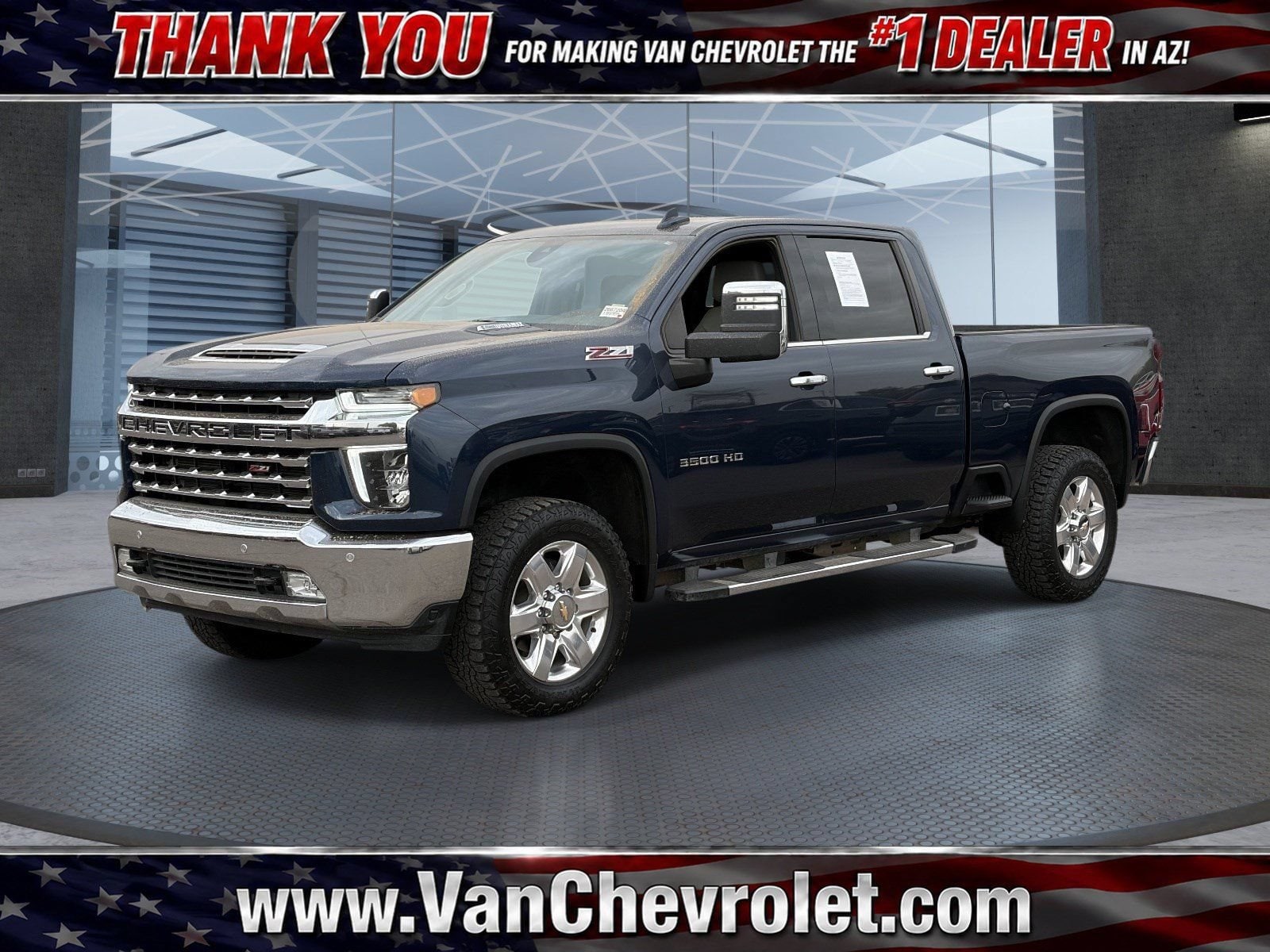 Northsky Blue Metallic 2022 Chevrolet Silverado 3500HD Pickup Truck Four-Wheel Drive Automatic