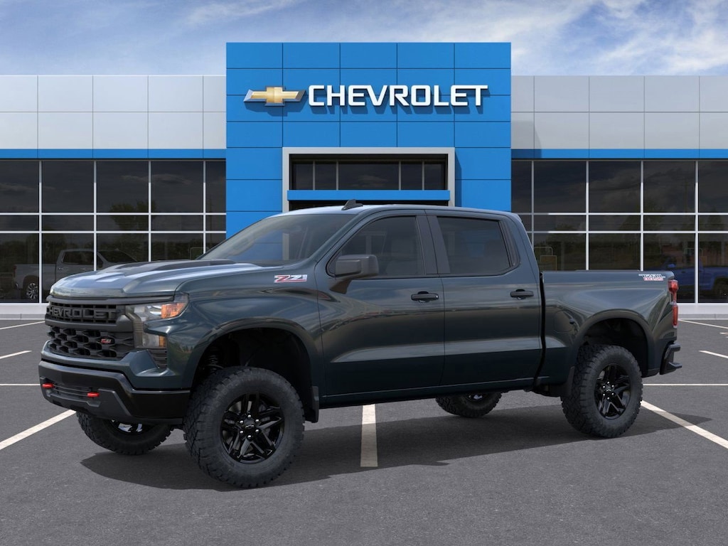 New 2026 Chevrolet Silverado 1500 Custom Trail Boss Truck Crew Cab