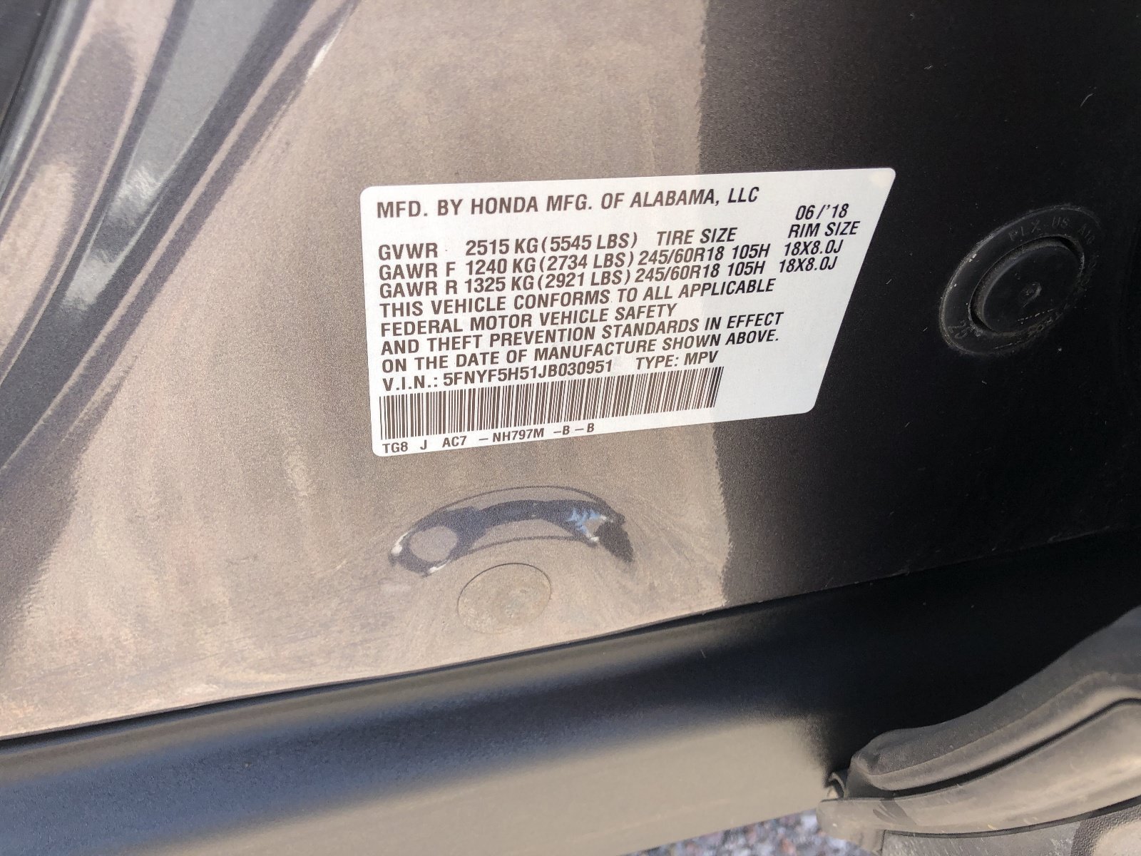 2018 Honda Pilot EX-L - Photo 31