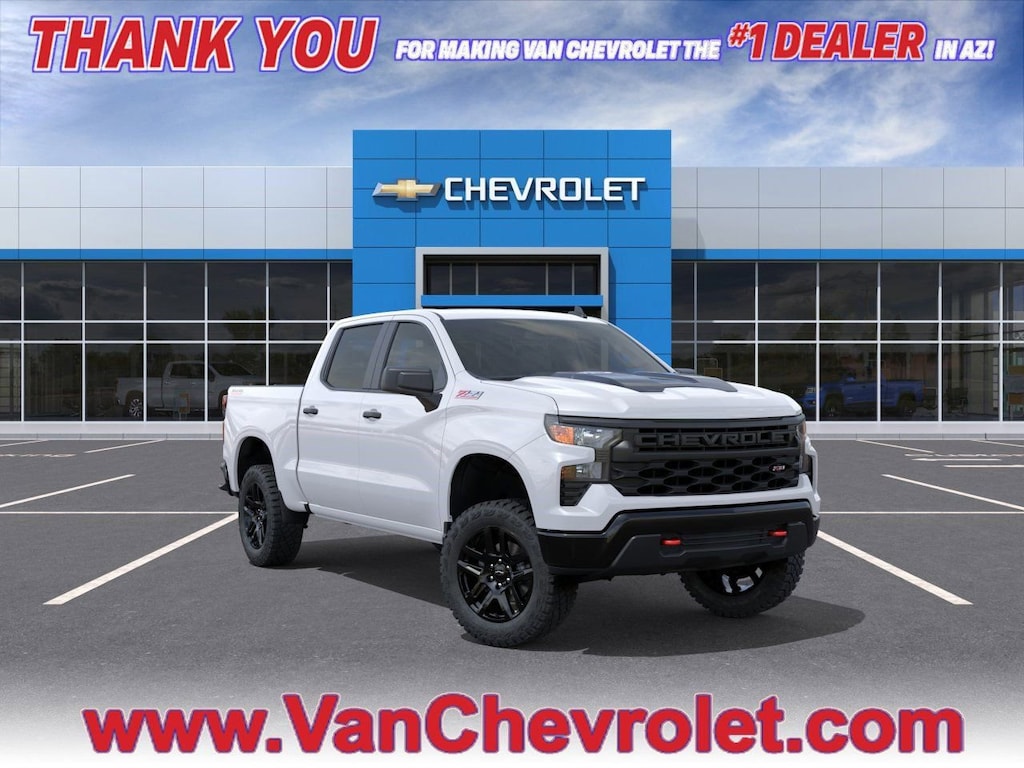 New 2026 Chevrolet Silverado 1500 Custom Trail Boss Truck Crew Cab