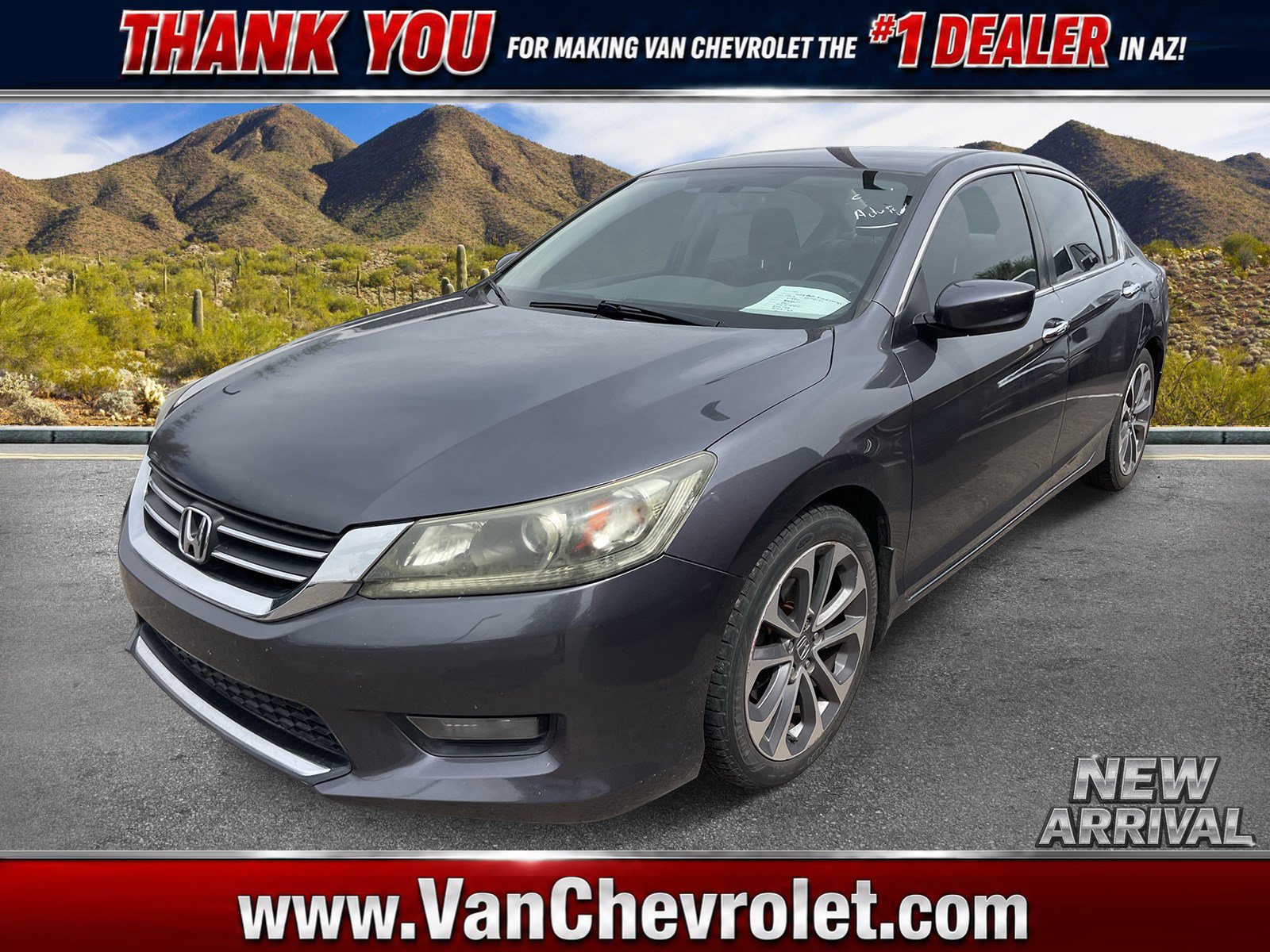 Used 2014 Honda Accord Sport with VIN 1HGCR2F51EA128171 for sale in Scottsdale, AZ
