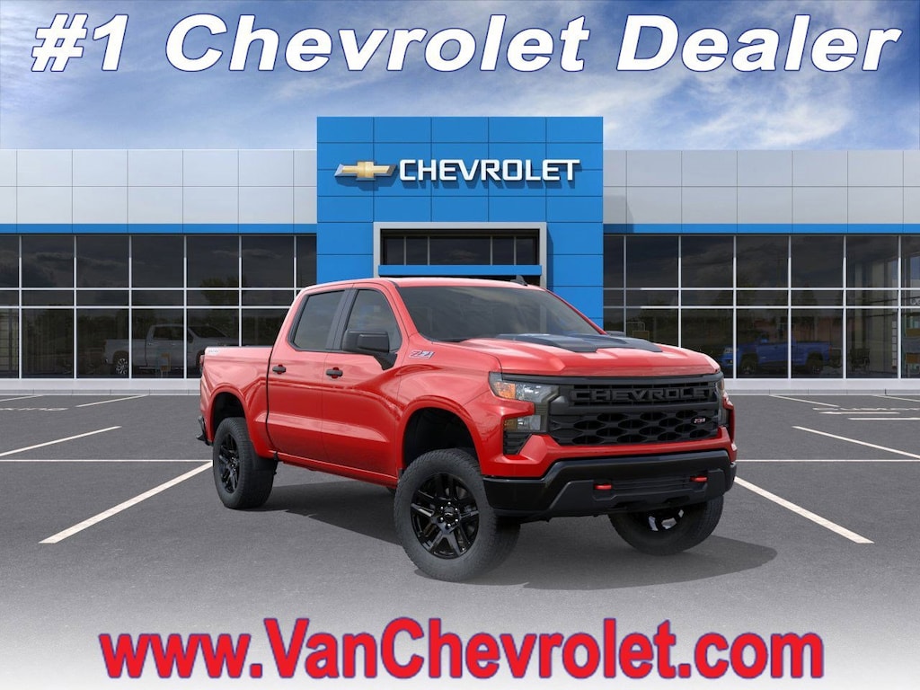 New 2026 Chevrolet Silverado 1500 Custom Trail Boss Truck Crew Cab