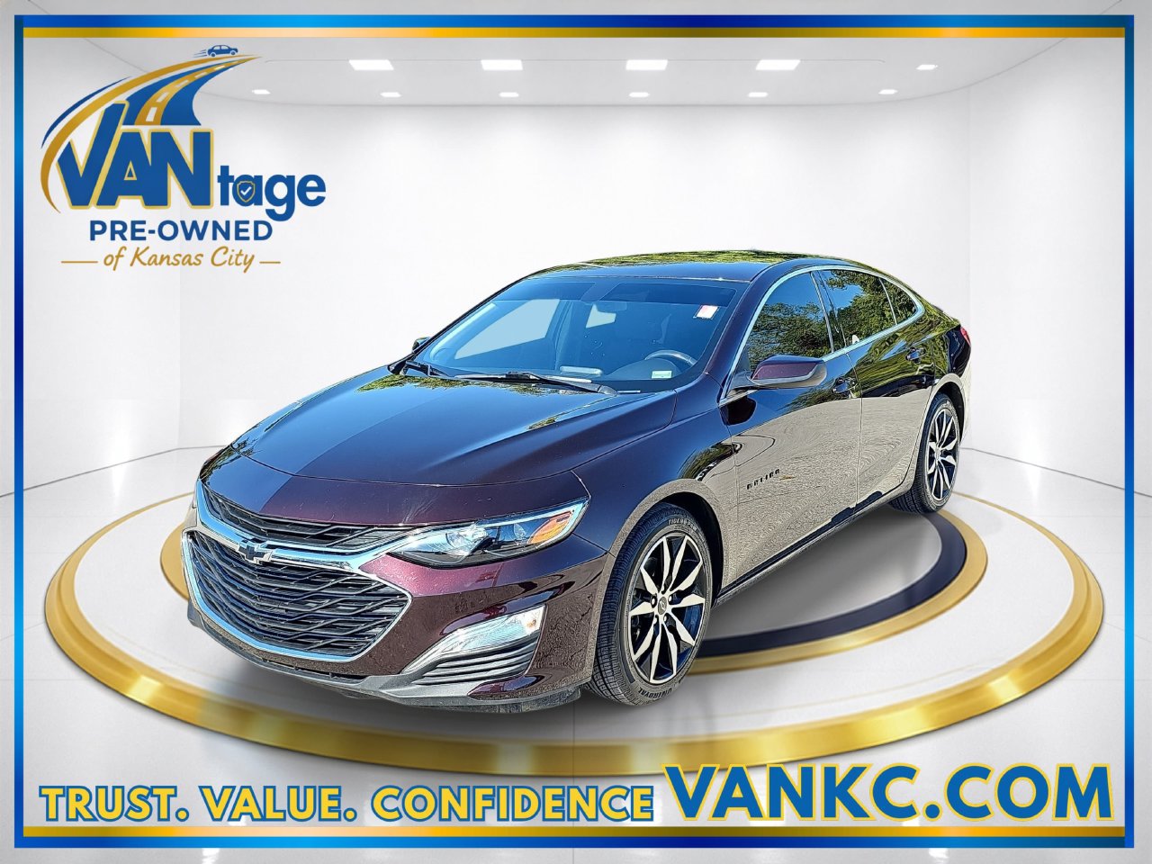 Used 2021 Chevrolet Malibu RS with VIN 1G1ZG5ST1MF064034 for sale in Kansas City