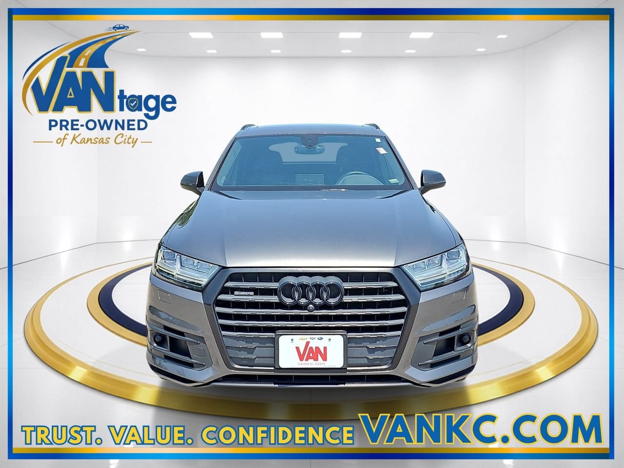 Used 2019 Audi Q7 Premium Plus with VIN WA1LHAF73KD020281 for sale in Kansas City