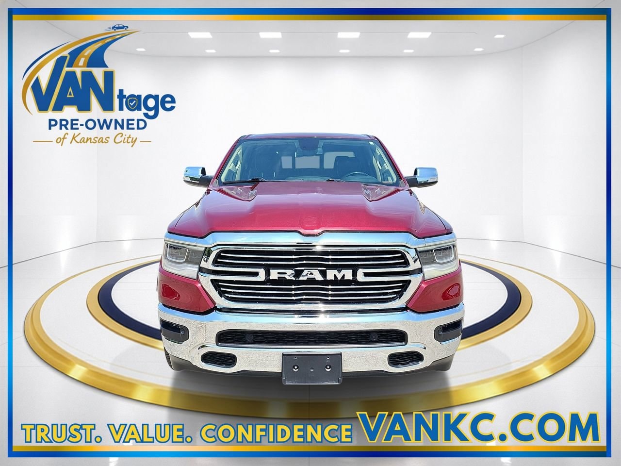 Used 2020 RAM Ram 1500 Pickup Laramie with VIN 1C6SRFJMXLN250492 for sale in Kansas City