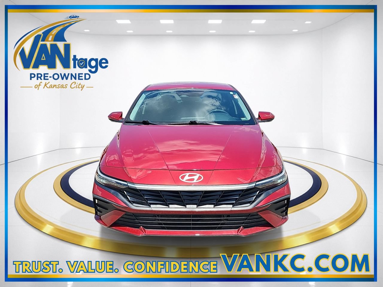 Used 2024 Hyundai Elantra Blue with VIN KMHLM4DJ6RU114971 for sale in Kansas City