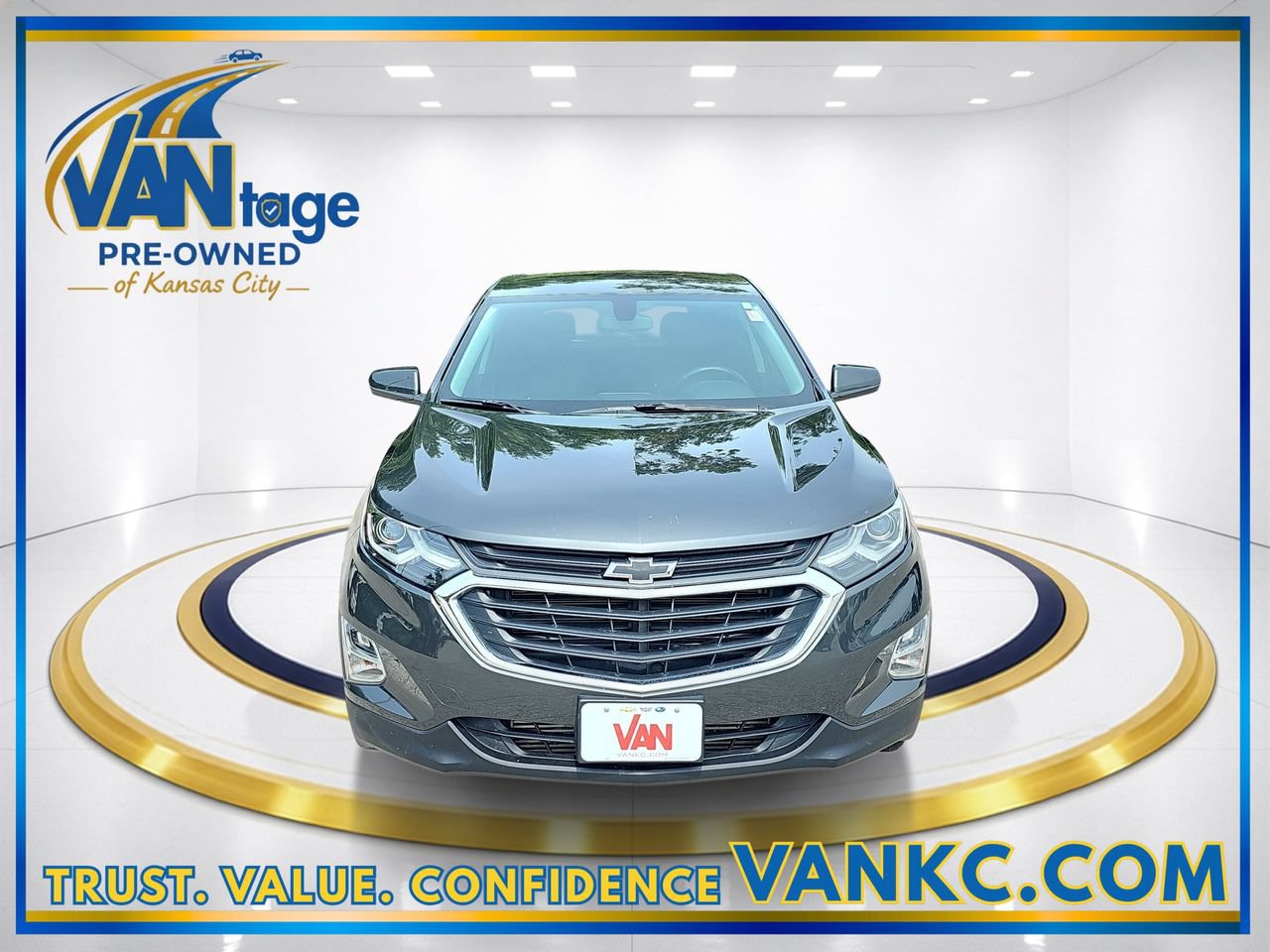 Certified 2019 Chevrolet Equinox LT with VIN 2GNAXKEV1K6298852 for sale in Kansas City