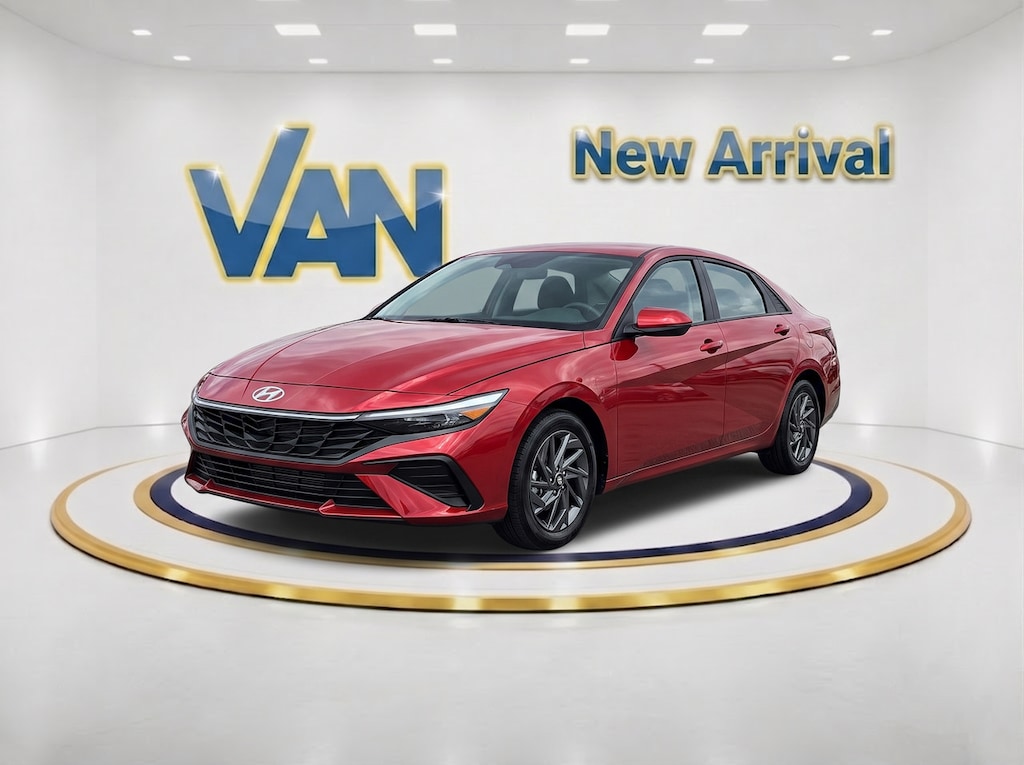 Used 2024 Hyundai Elantra Hybrid Blue Sedan