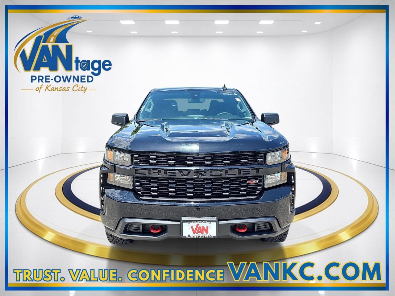 Used 2021 Chevrolet Silverado 1500 Custom with VIN 1GCPYCEL8MZ423681 for sale in Kansas City