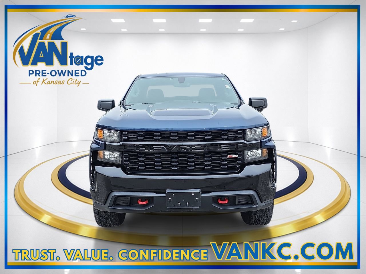 Used 2019 Chevrolet Silverado 1500 Custom with VIN 1GCRYCEFXKZ208853 for sale in Kansas City
