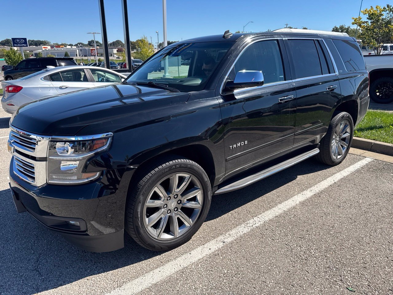 Used 2015 Chevrolet Tahoe LTZ with VIN 1GNSKCKC1FR180953 for sale in Kansas City