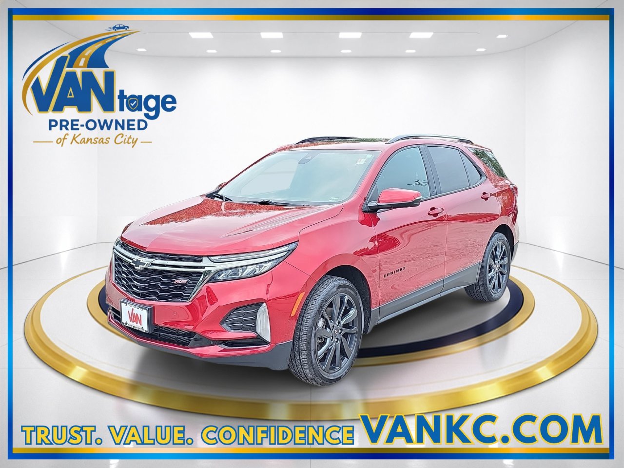 Used 2023 Chevrolet Equinox RS with VIN 3GNAXWEG4PL166227 for sale in Kansas City