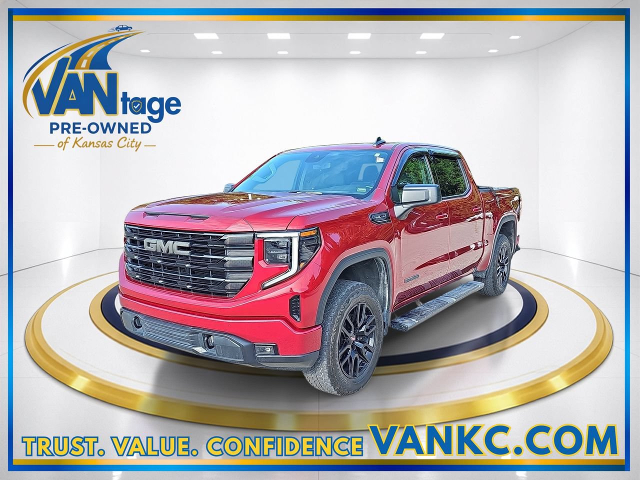 Volcanic Red Tintcoat 2024 GMC Sierra 1500 Pickup Truck Four-Wheel Drive Automatic