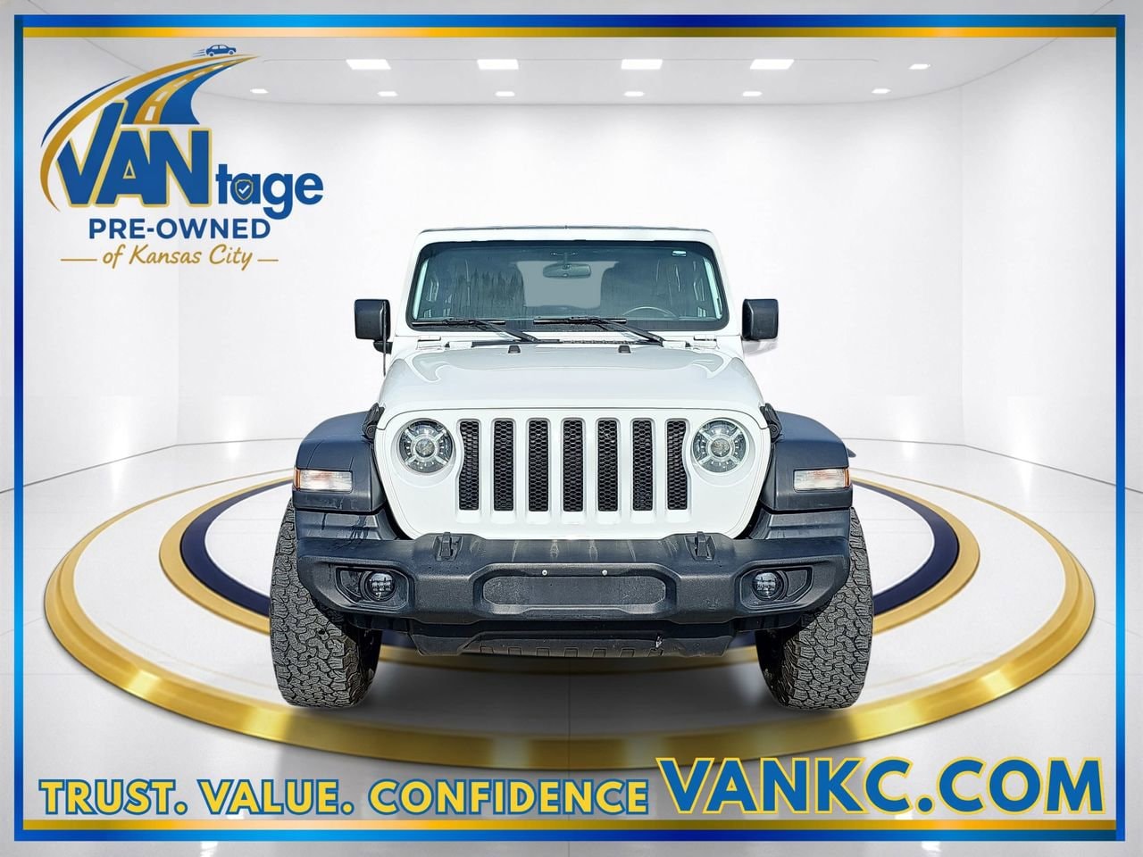 Used 2019 Jeep Wrangler Unlimited Sport S with VIN 1C4HJXDN7KW588963 for sale in Kansas City
