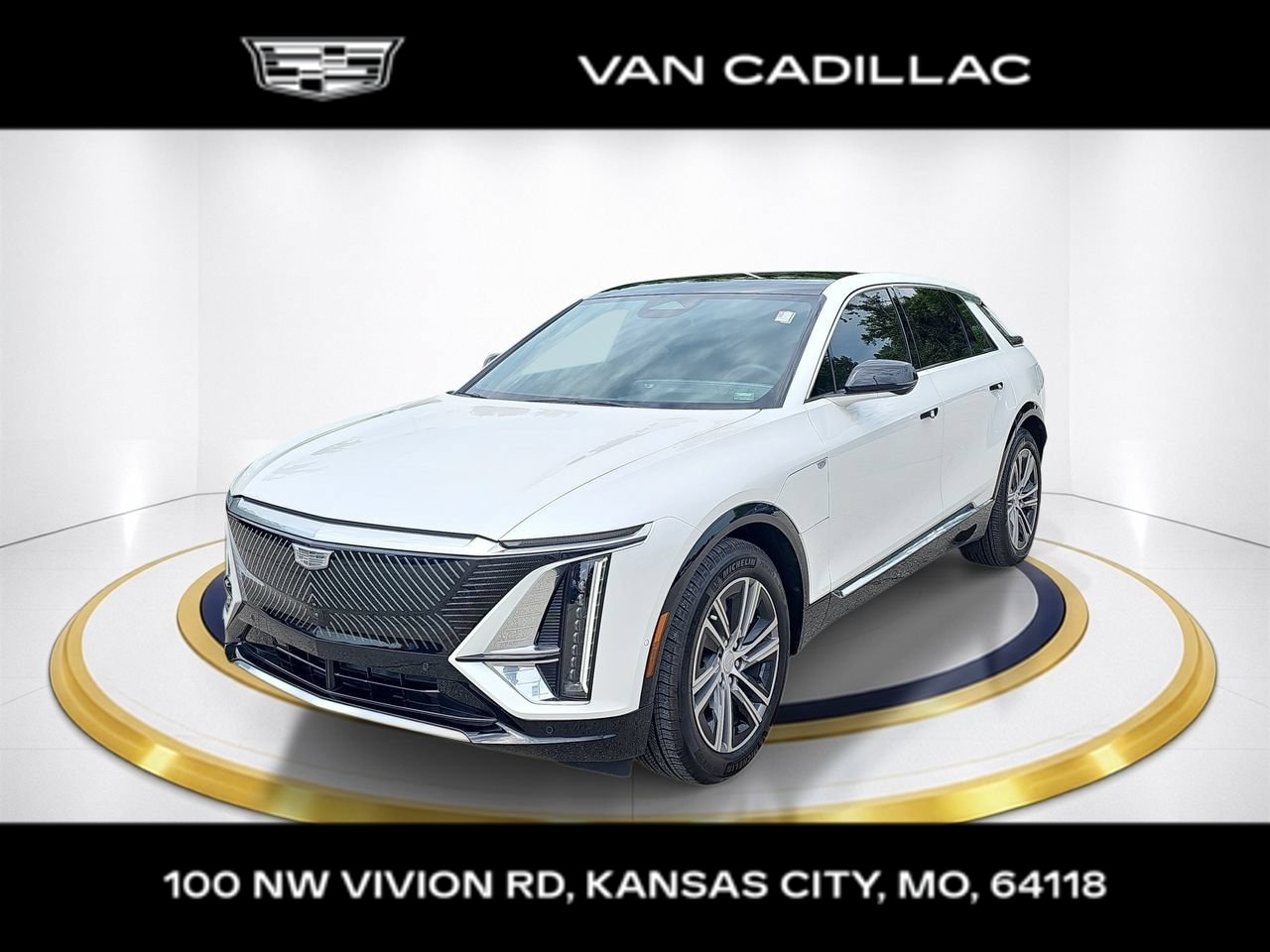 Certified 2024 Cadillac LYRIQ Luxury 1 with VIN 1GYKPPRK0RZ104542 for sale in Kansas City, MO