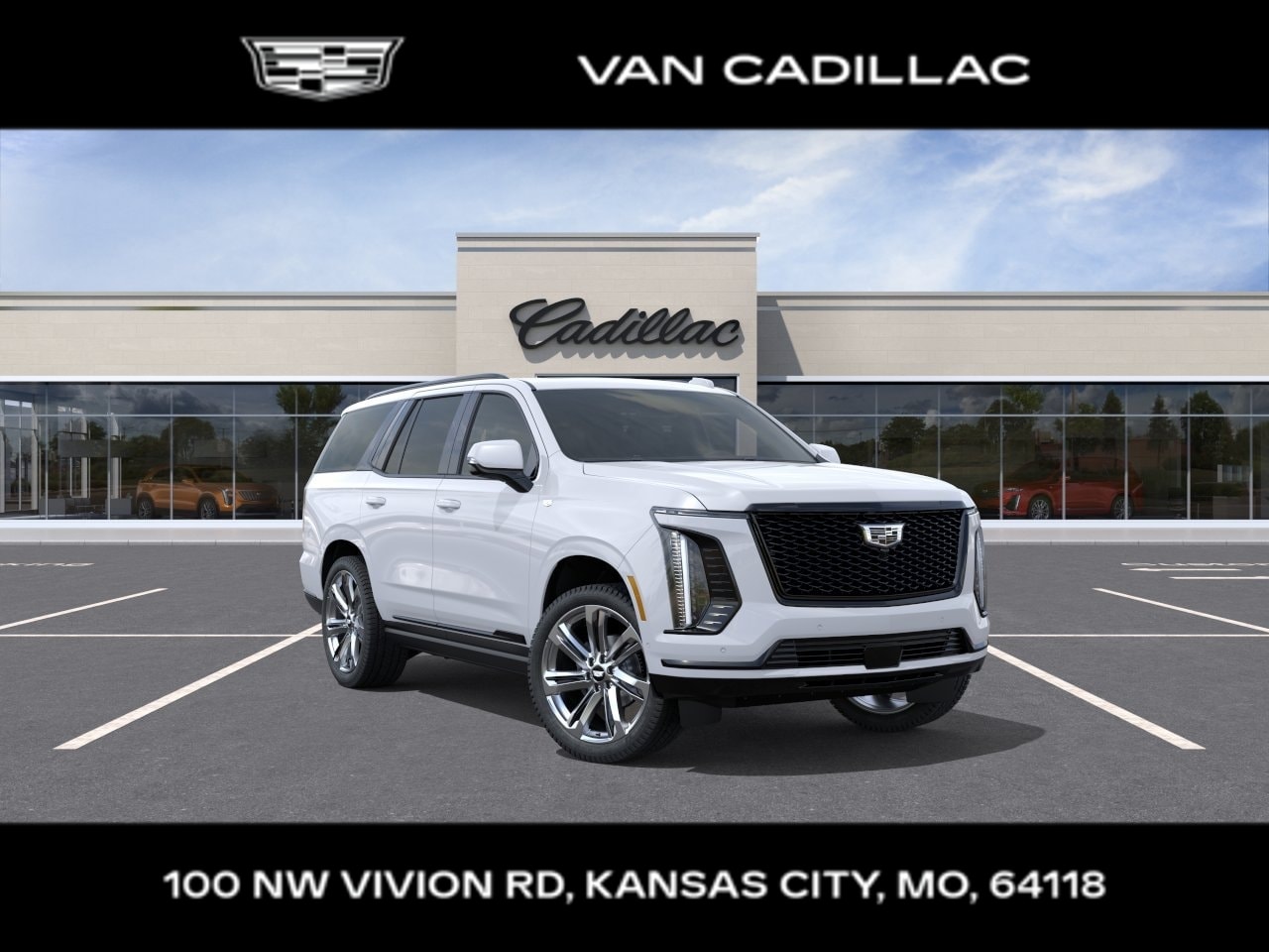 Vibrant White Tricoat 2027 Cadillac Escalade SUV / Crossover Four-Wheel Drive Automatic