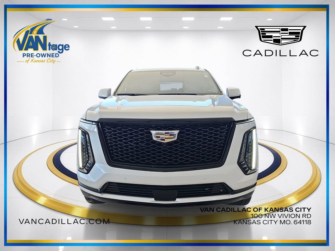 Certified 2025 Cadillac Escalade ESV Sport Platinum with VIN 1GYS9RRL7SR131466 for sale in Kansas City