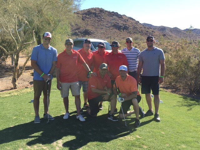 Van Chevrolet staff at golf tournament