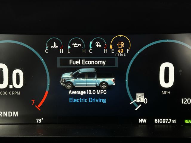 Used 2022 Star White Metallic Tri-Coat Ford Lariat image 15