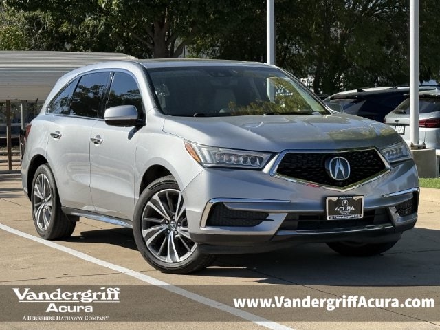 Lunar Silver Metallic 2019 Acura MDX SUV / Crossover Front-Wheel Drive 9-Speed Automatic