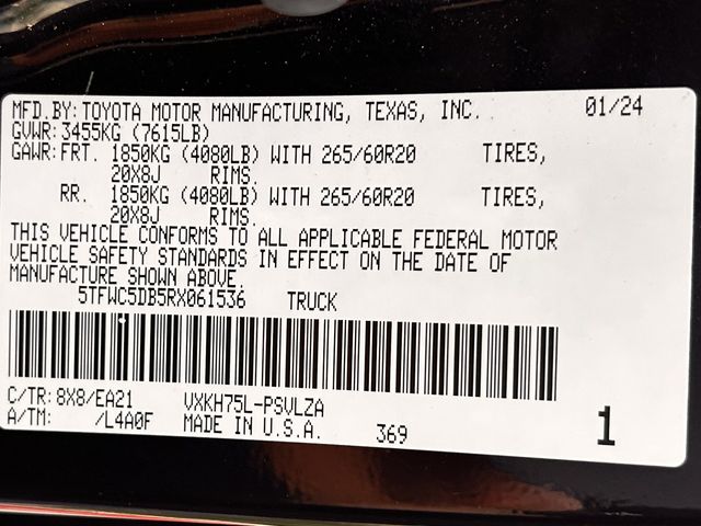 Used 2024 Blueprint Toyota Limited image 37