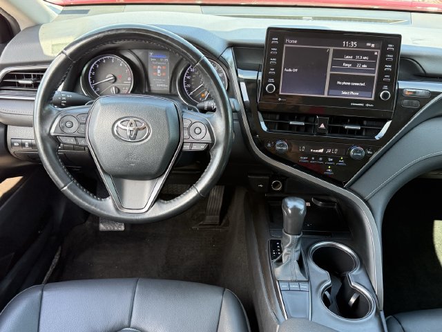 Used 2023 Supersonic Red Midnight Black Metallic Toyota SE image 11