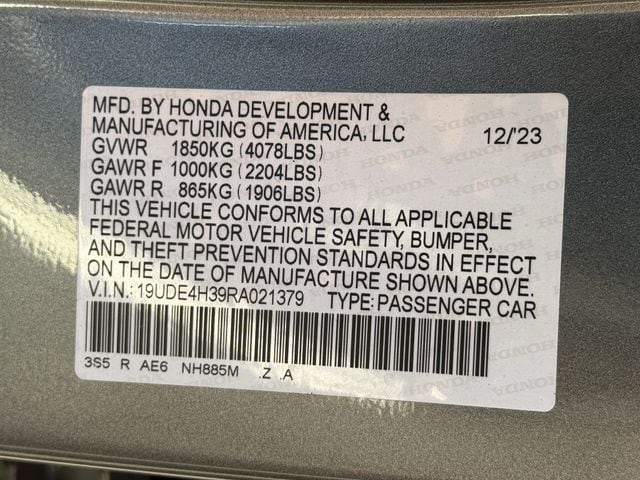 Certified Used 2024 Liquid Carbon Metallic Acura A-Spec Package image 31