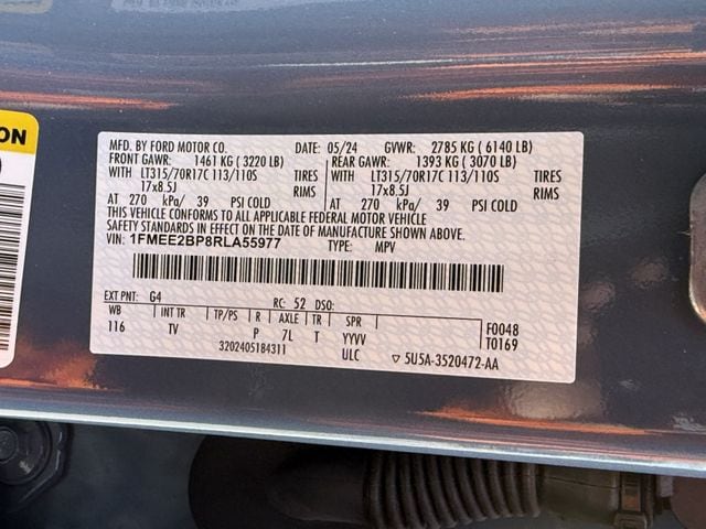 Used 2024 Azure Gray Metallic Tri-Coat Ford Wildtrak image 31