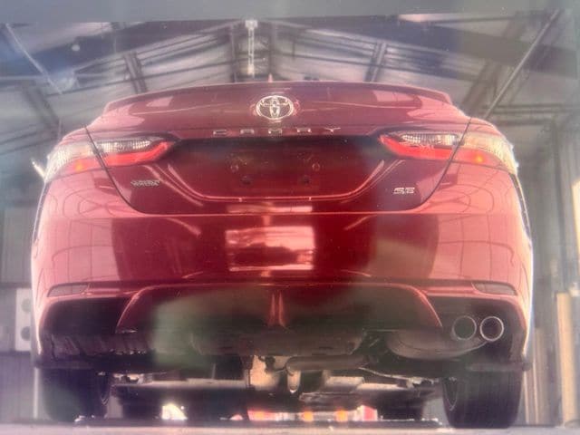 Used 2023 Supersonic Red Midnight Black Metallic Toyota SE image 9