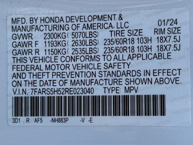 Used 2024 Platinum White Pearl Honda Sport image 30