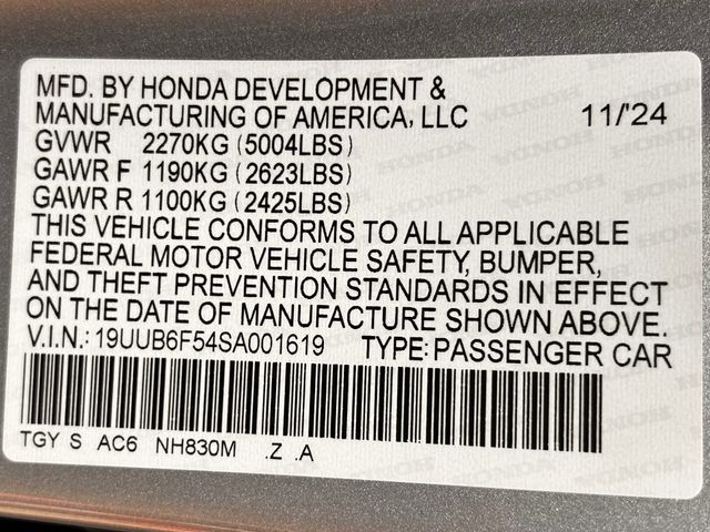 Certified Used 2025 Lunar Silver Metallic Acura A-Spec Package image 36