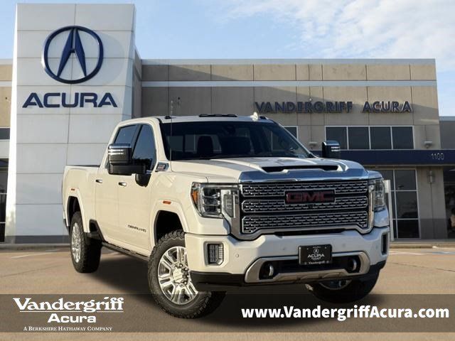 White Frost Tricoat 2022 GMC Sierra 2500HD Pickup Truck Four-Wheel Drive Automatic