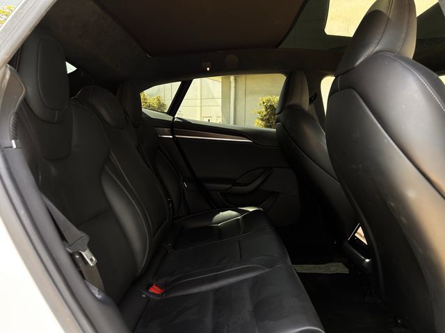 Used 2021 Pearl White Multi-Coat Tesla Plaid image 26