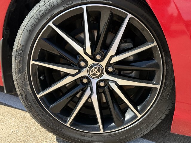 Used 2023 Supersonic Red Midnight Black Metallic Toyota SE image 9