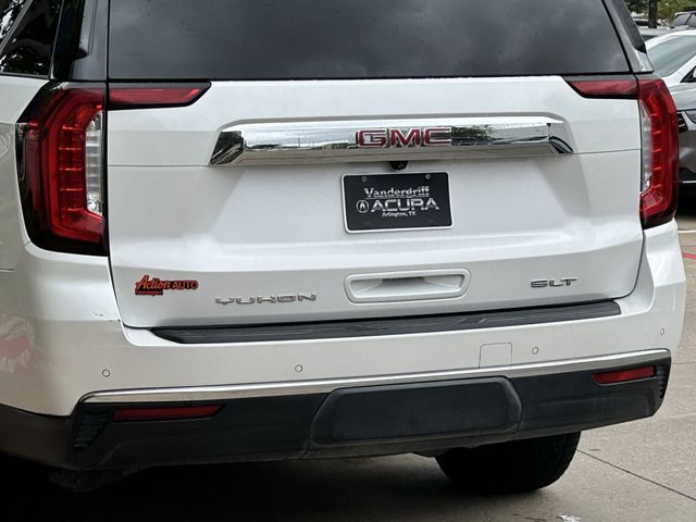 Used 2021 White Frost Tricoat GMC SLT image 6