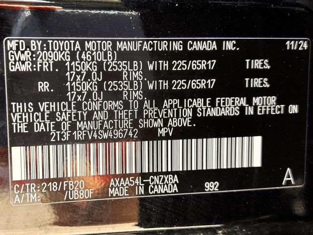 Used 2025 Midnight Black Metallic Toyota LE image 34