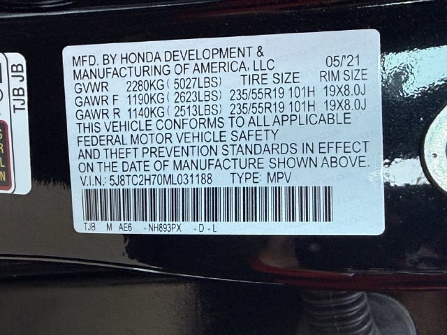 Used 2021 Majestic Black Pearl Acura Advance Package image 32